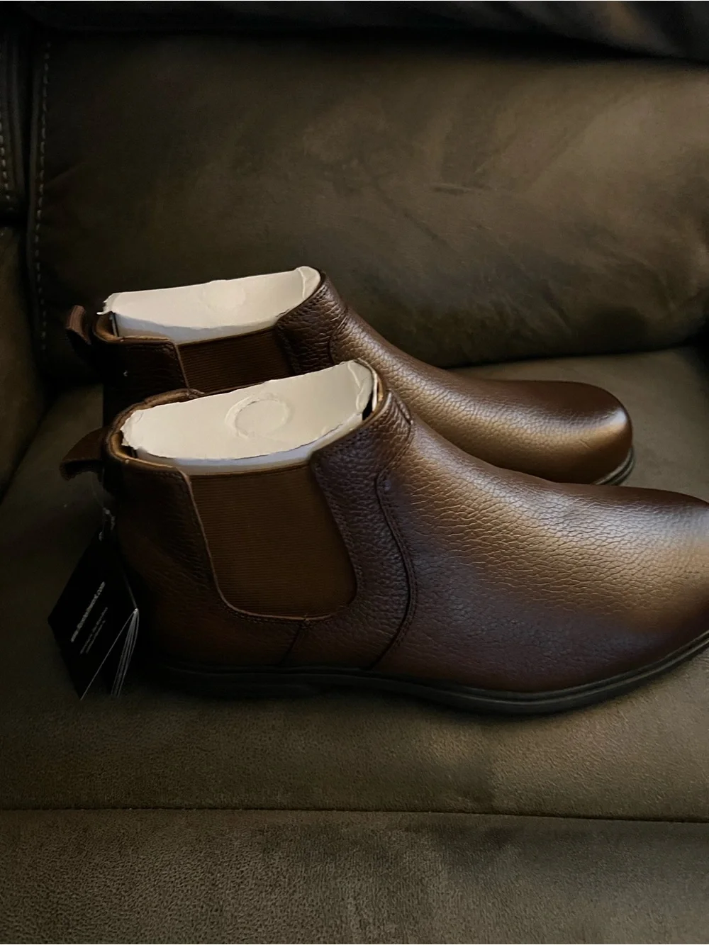 Florsheim Brown Leather Chelsea Boot Slip-On